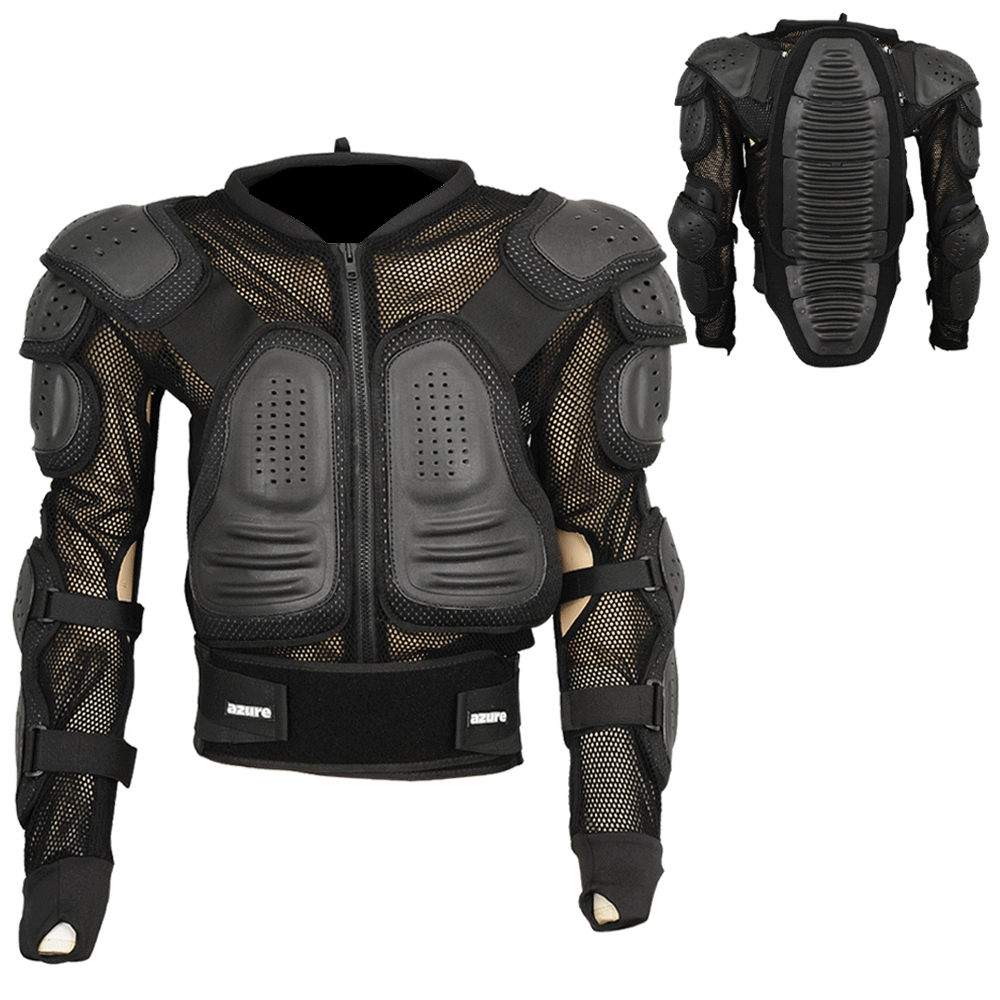 Motorbike / Motocross Body Armour Protection Jacket black – Azure Wear UK